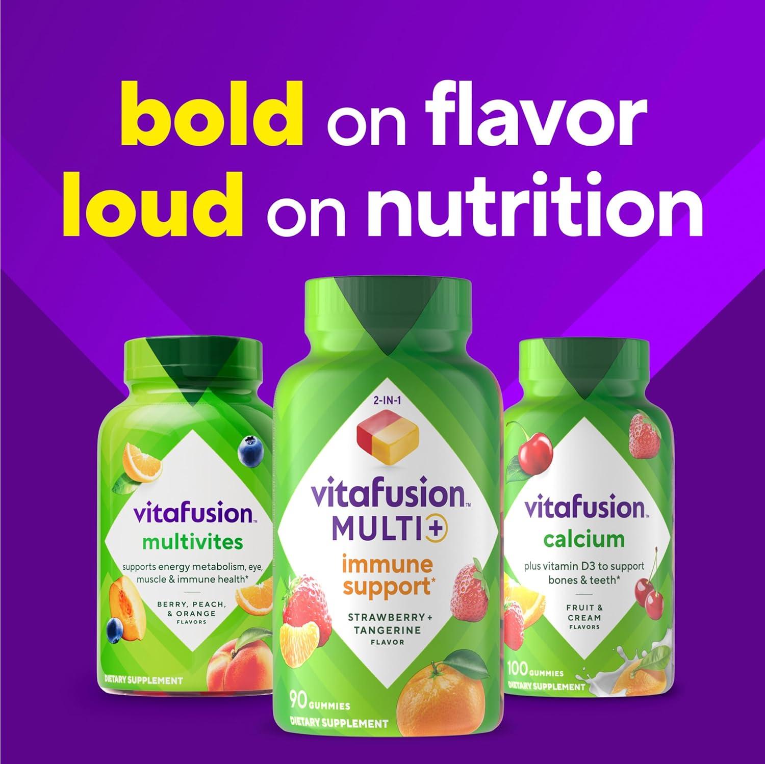 image:imageVitafusion Multi Immune Support 2in1 Benefits amp Flavors Adult Gummy Vitamins with Vitamin C Zinc Daily Multivitamins 90 Count