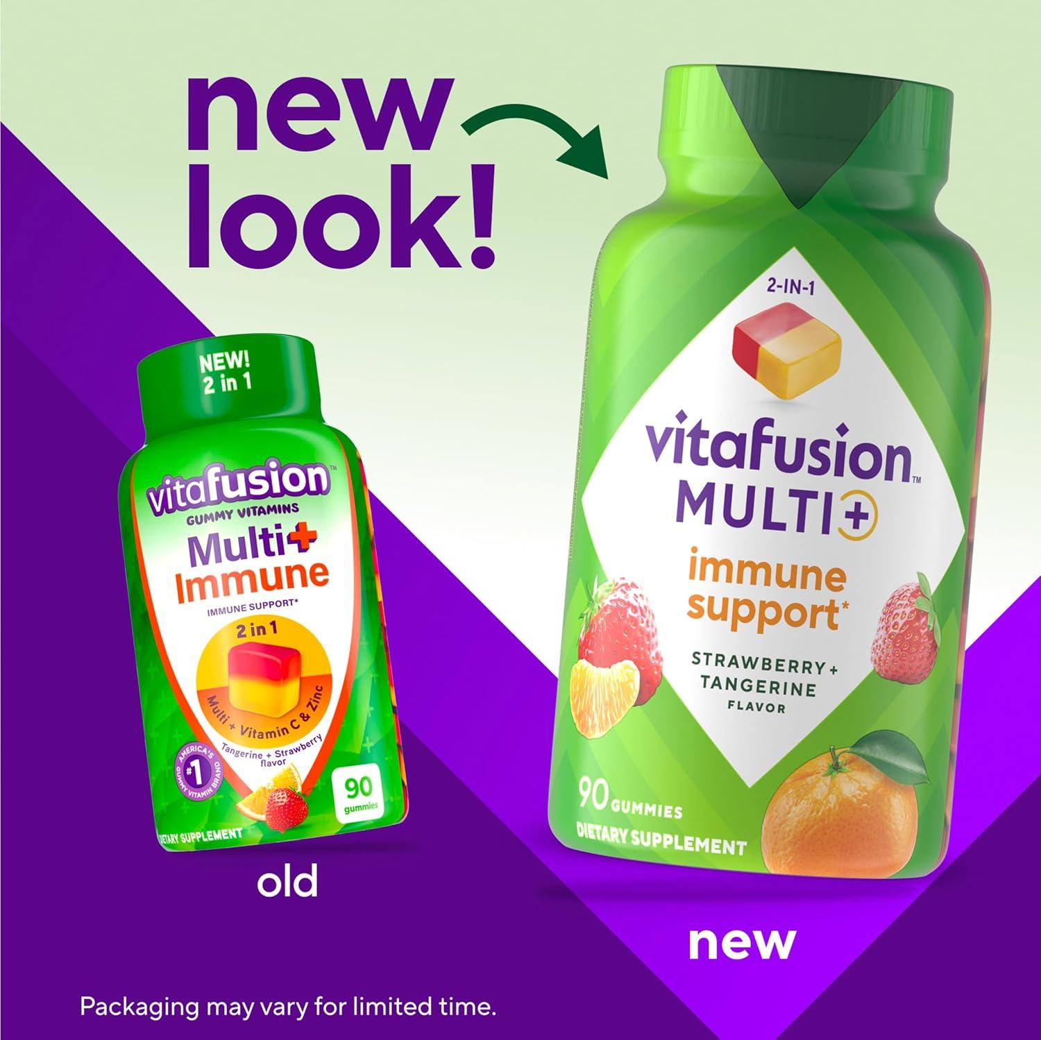 image:imageVitafusion Multi Immune Support 2in1 Benefits amp Flavors Adult Gummy Vitamins with Vitamin C Zinc Daily Multivitamins 90 Count