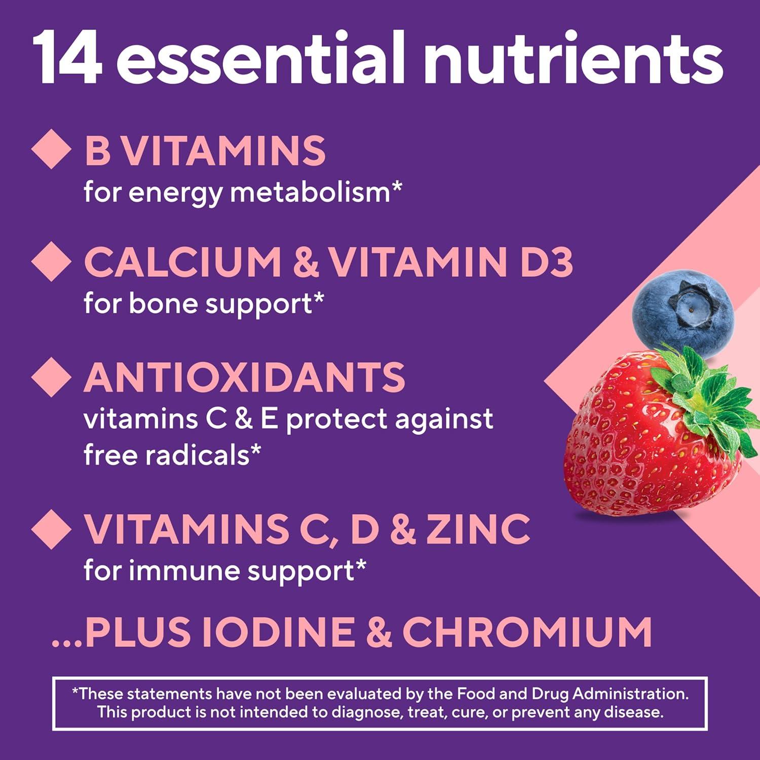 image:imageVitafusion Womens Multivitamin Gummies Berry Flavored Daily Vitamins for Women with Vitamins A C D E B6 and B12 150 Count 75 Day Supply 150 CountOld Version