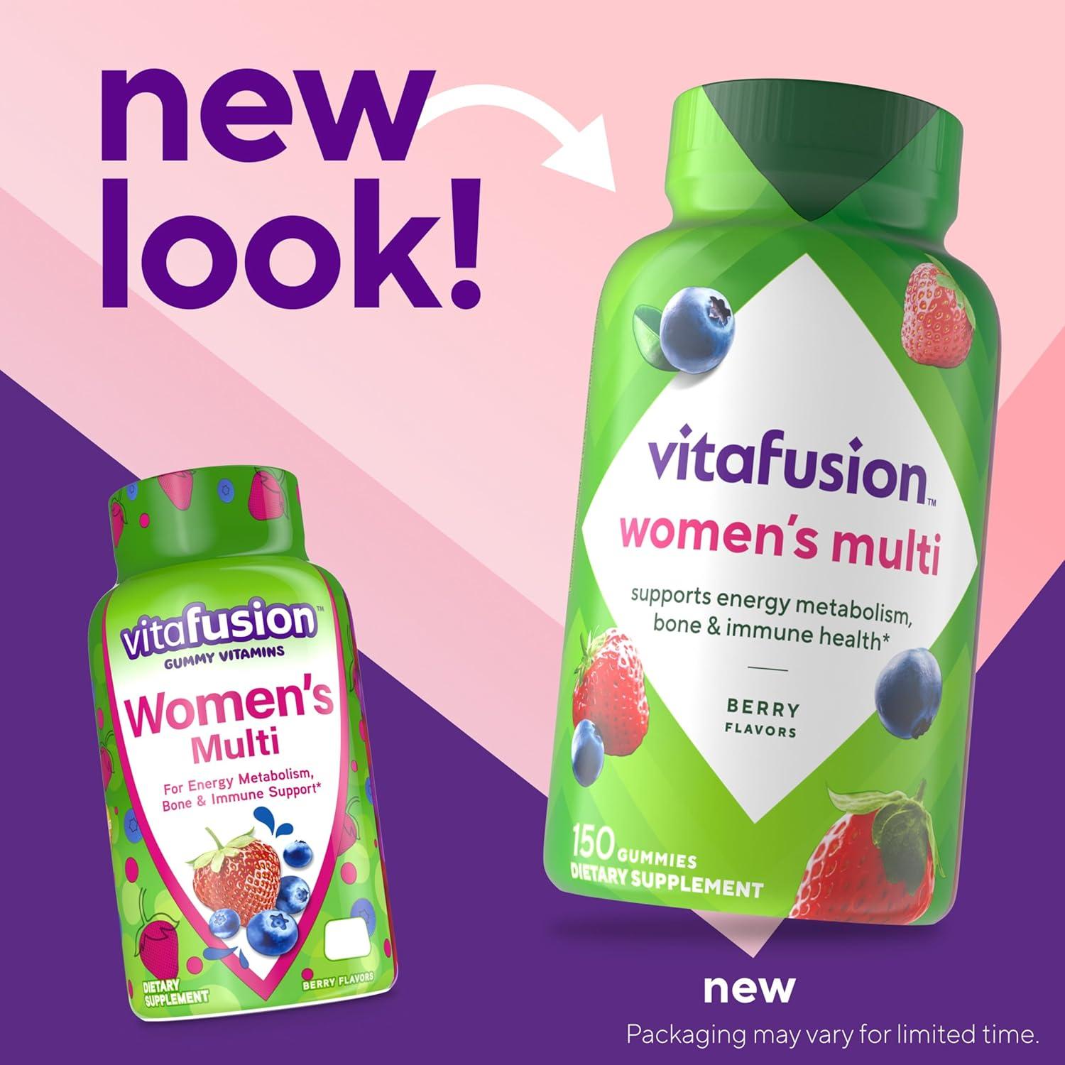 image:imageVitafusion Womens Multivitamin Gummies Berry Flavored Daily Vitamins for Women with Vitamins A C D E B6 and B12 150 Count 75 Day Supply 150 CountOld Version