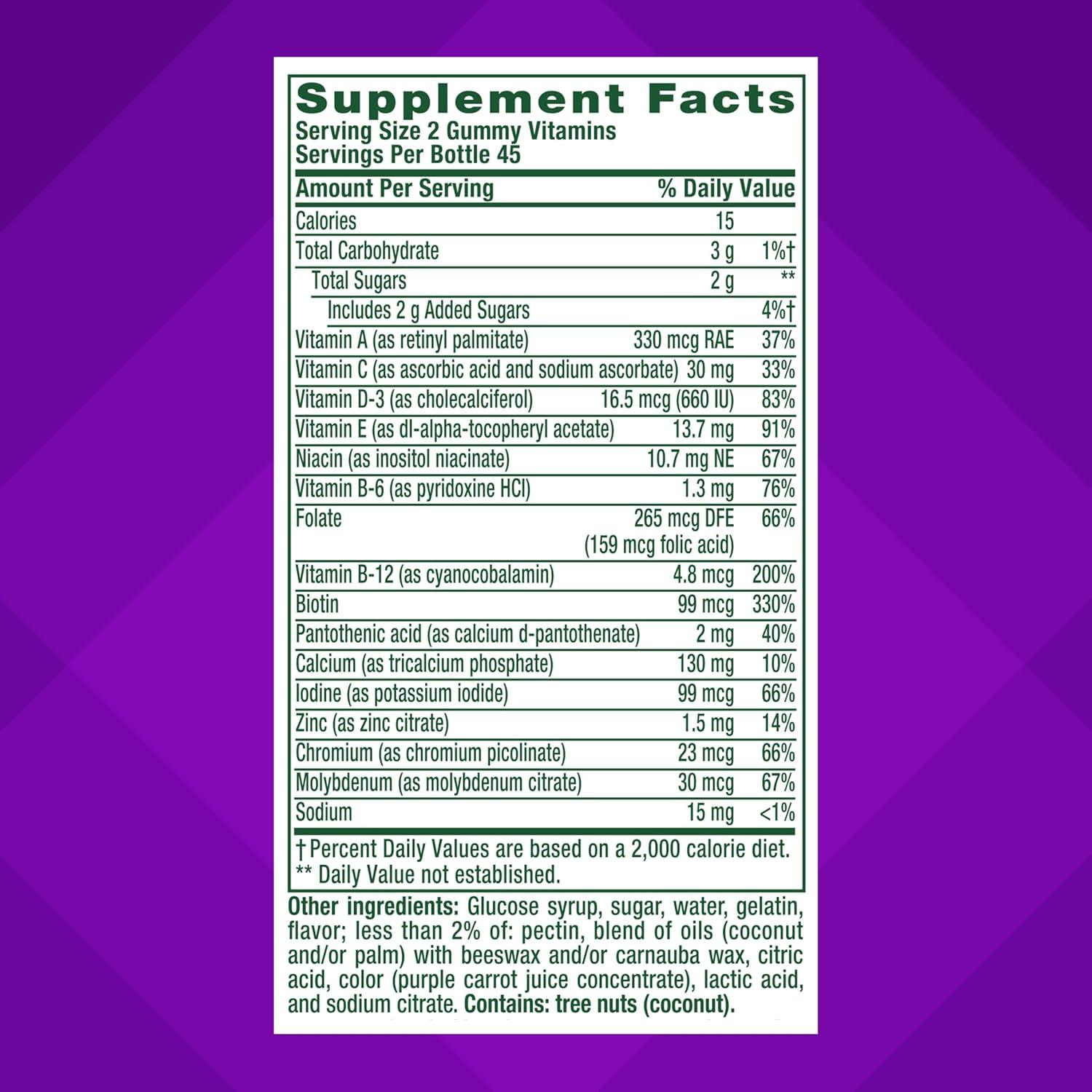image:imagevitafusion GLP1 Support Multivitamin Vitamin and Mineral Blend 15 Essential Nutrients Citrus Berry Flavor 90 Count 45 Day Supply