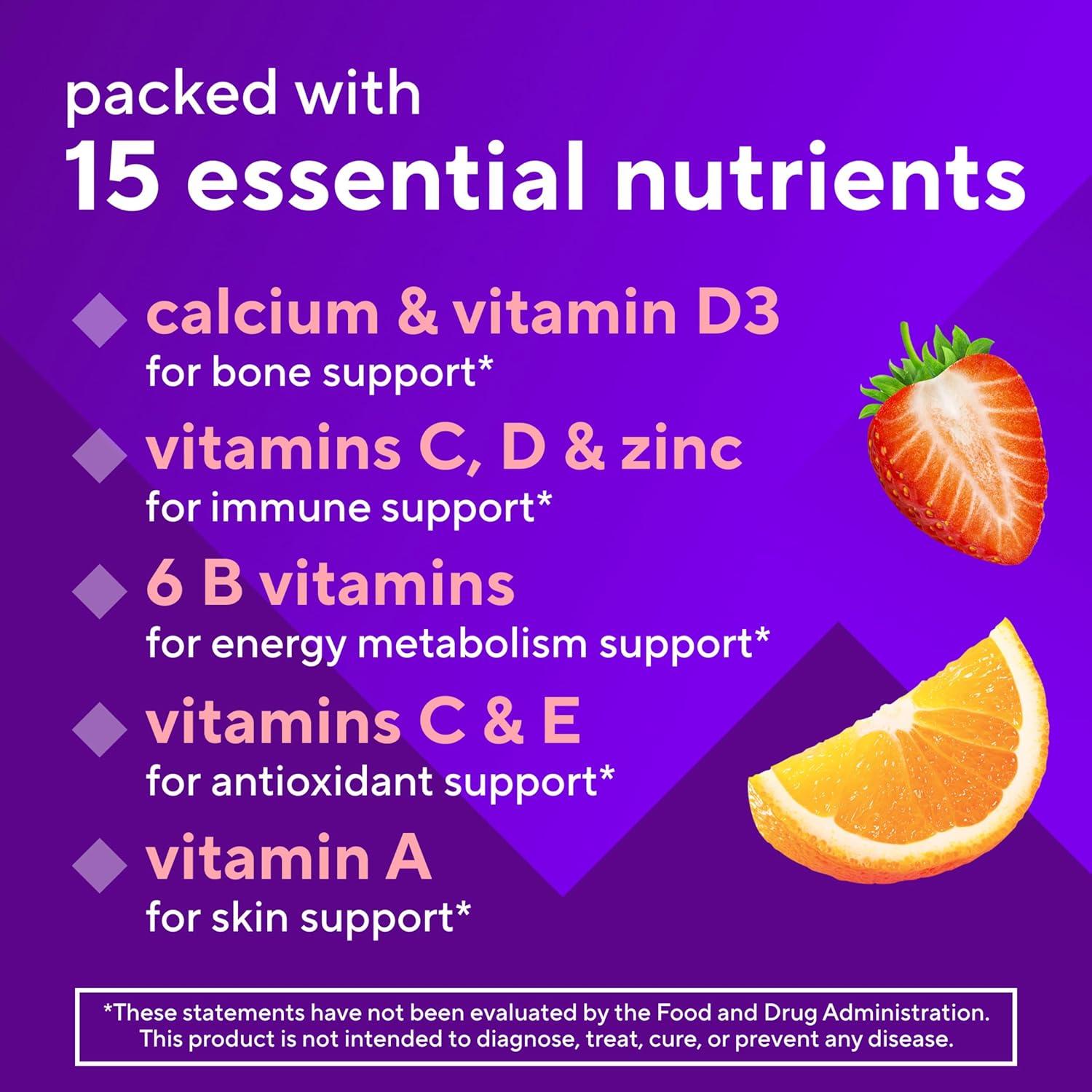 image:imagevitafusion GLP1 Support Multivitamin Vitamin and Mineral Blend 15 Essential Nutrients Citrus Berry Flavor 90 Count 45 Day Supply