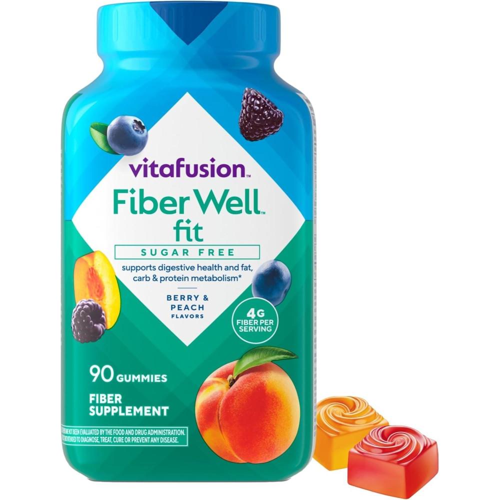 image:imageVitafusion Fiber Well Fit Gummies Supplement 90 Count Packaging May Vary