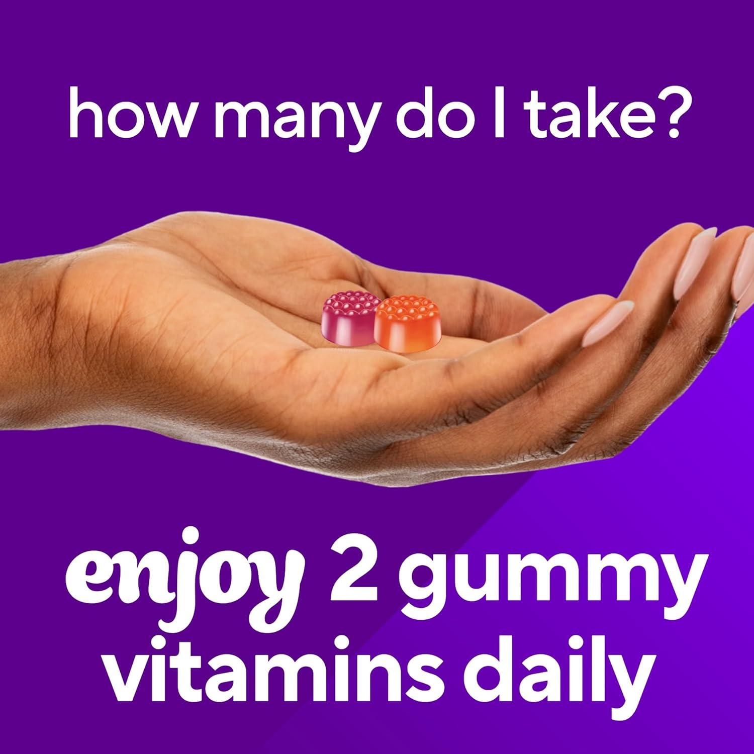 image:imagevitafusion Probiotic Gummy Supplements Raspberry Peach and Mango Flavors Probiotic Nutritional Supplements With 5 Billion CFUs 35 Day Supply 70 Count