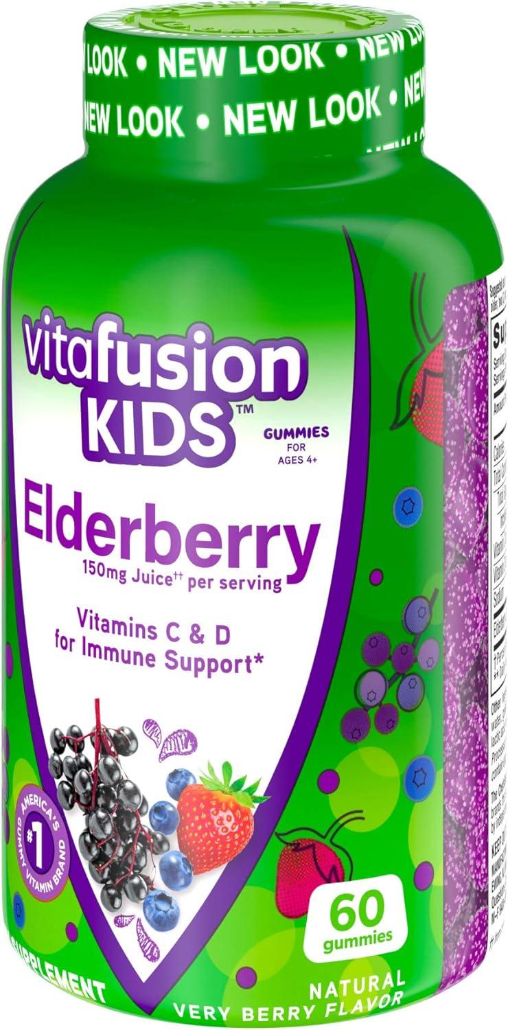 image:imageVitafusion Kids Elderberry Gummy Vitamins Delicious Immune Support Gummies for Kids 60Ct