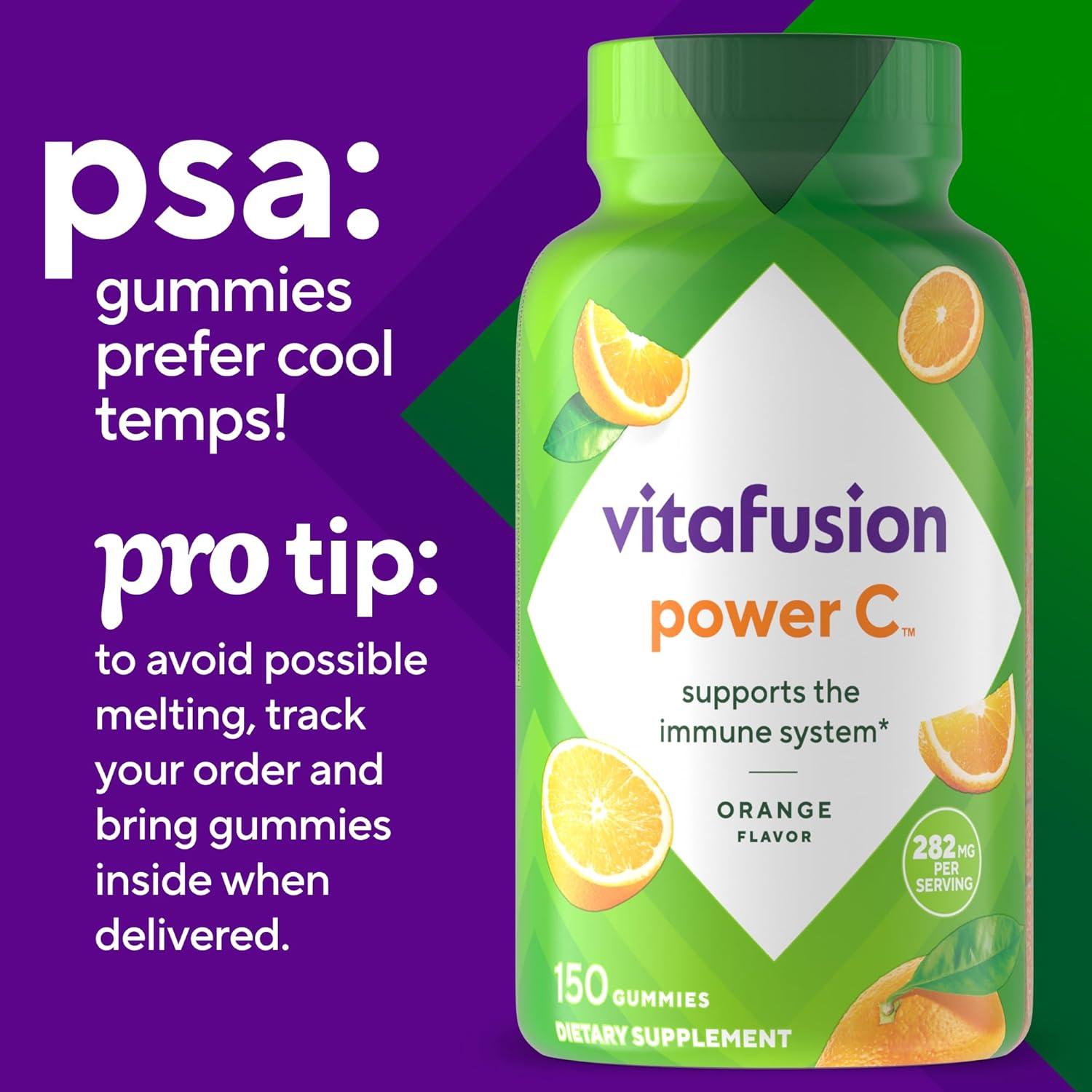 image:imageVitafusion Power C Vitamin C Gummies for Immune Support Orange Flavored 282 mg Vitamin C Americas Number 1 Gummy Vitamin Brand 50 Day Supply 150 CountGummies