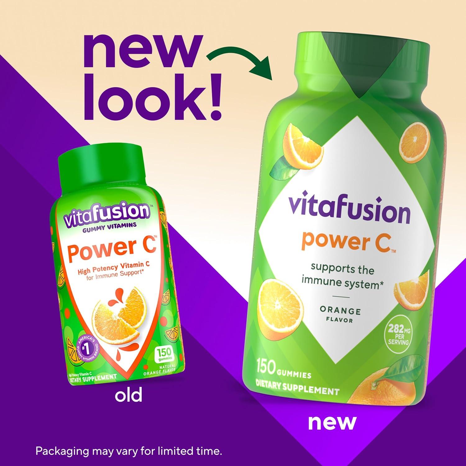 image:imageVitafusion Power C Vitamin C Gummies for Immune Support Orange Flavored 282 mg Vitamin C Americas Number 1 Gummy Vitamin Brand 50 Day Supply 150 CountGummies