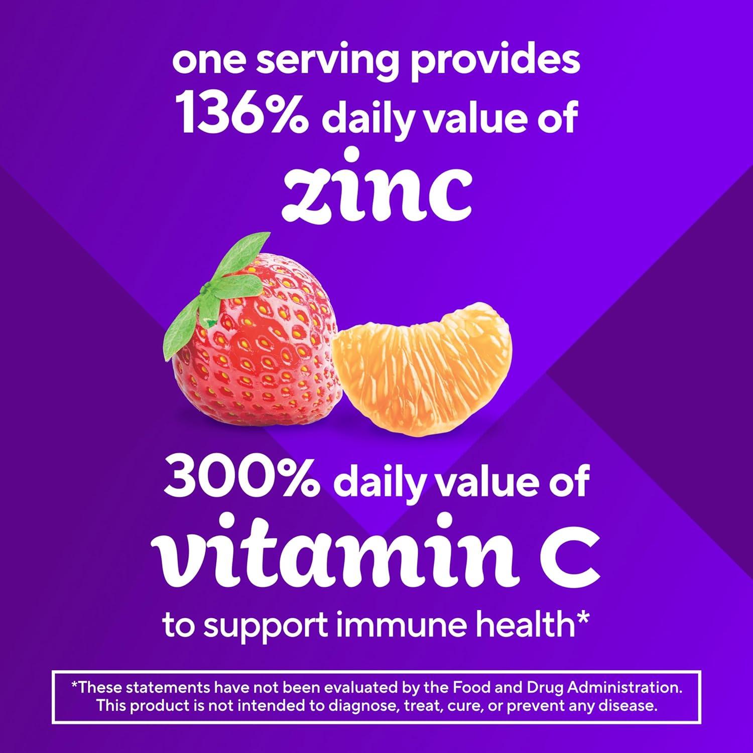 image:imageVitafusion Power Zinc Gummy Vitamins Strawberry Tangerine Flavored Immune Support 1 90 Count90 Count Pack of 1