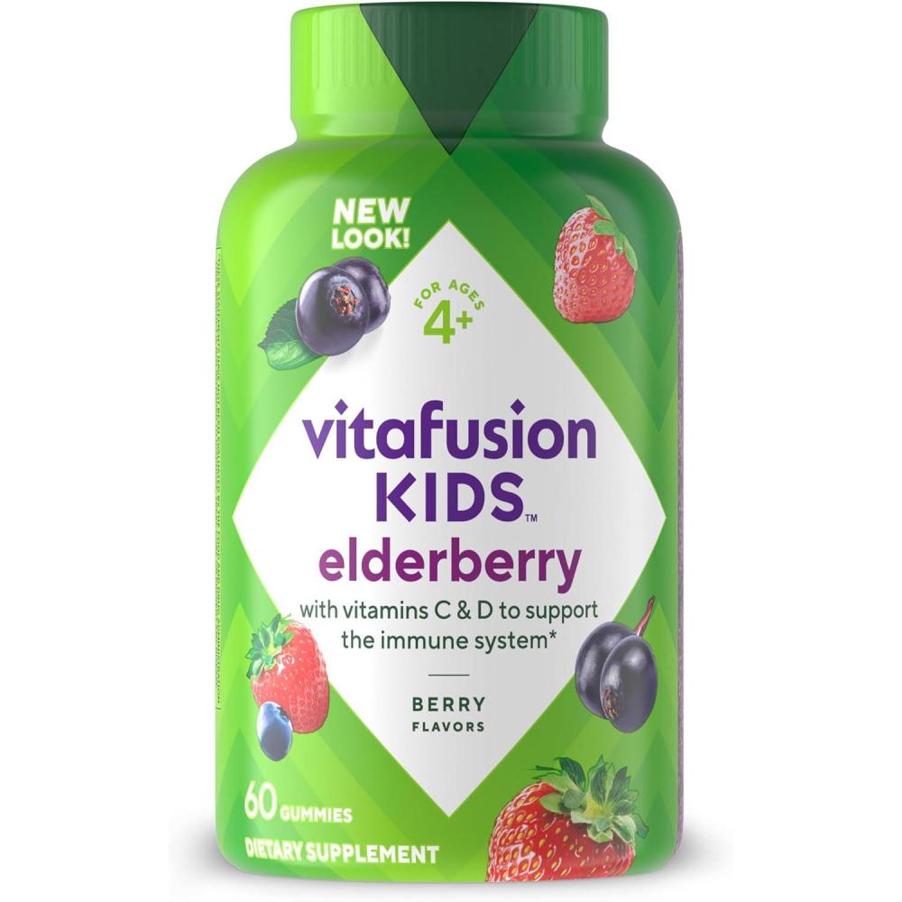 image:imageVitafusion Kids Elderberry Gummy Vitamins Delicious Immune Support Gummies for Kids 60Ct