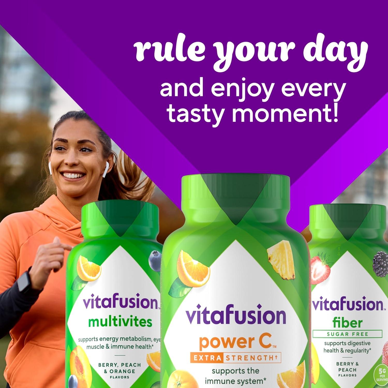 image:imagevitafusion Extra Strength Power C Gummy Vitamins Tropical Citrus Flavored Immune Support 1 Vitamins 92 Count92 Count Pack of 1