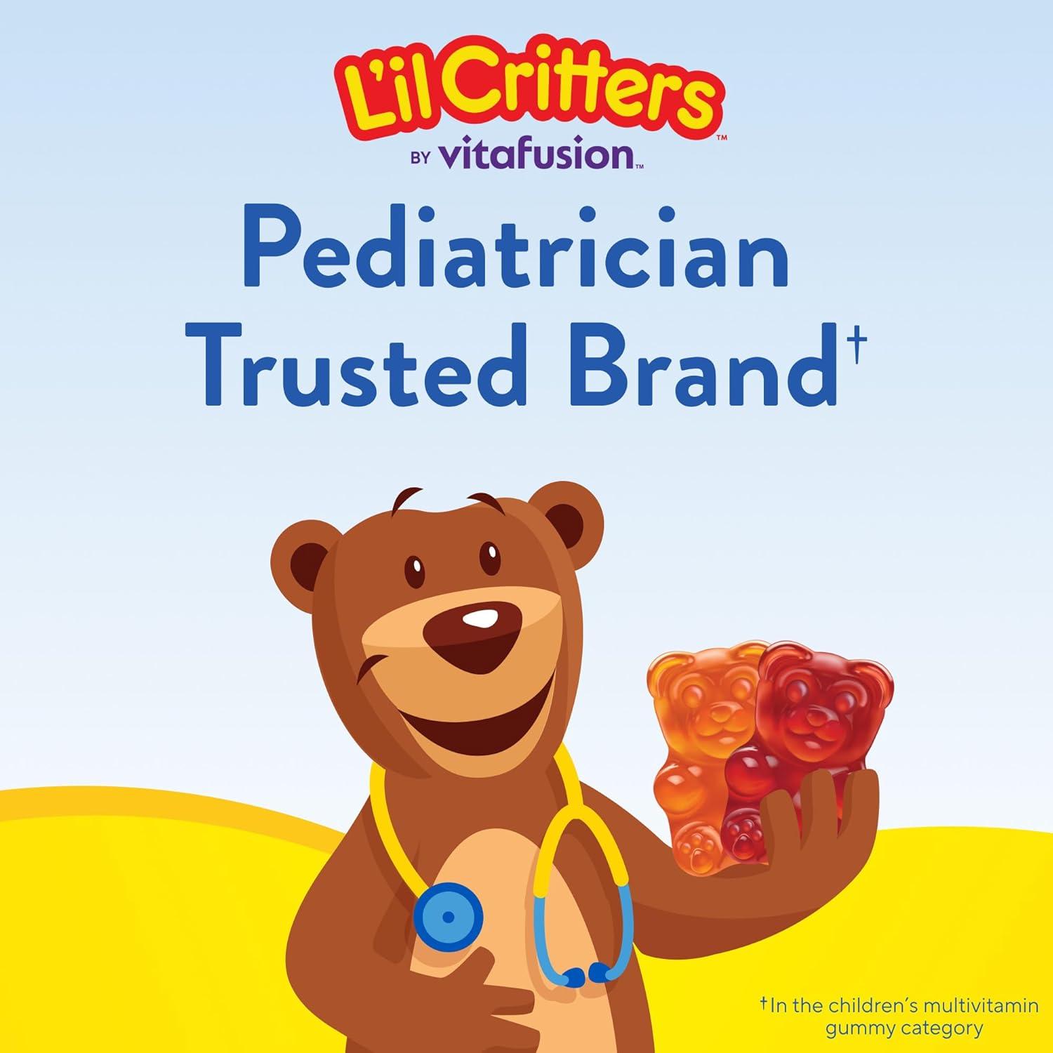 image:imageLil Critters Gummy Vites Daily Kids Multivitamins Assorted Fruit Flavors for Ages 2 Toddlers amp Kids Gummy Vitamin with Vitamin C and D 95190 Day Supply 190 Gummies