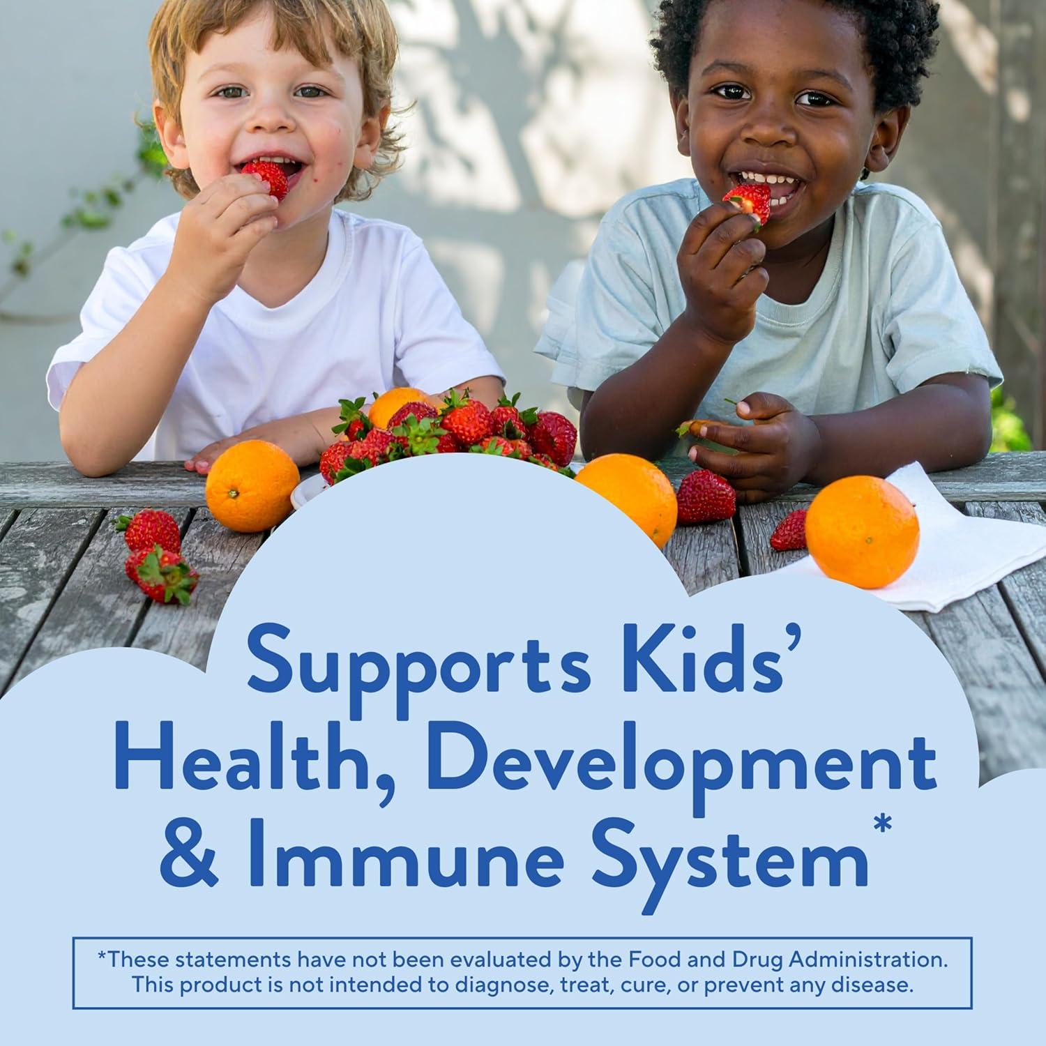 image:imageLil Critters Gummy Vites No Sugar Added Daily Gummy Multivitamin for Ages 2 Toddlers amp Kids Vitamin C D3 for Immune Strawberry and Orange Flavors 100 Gummies