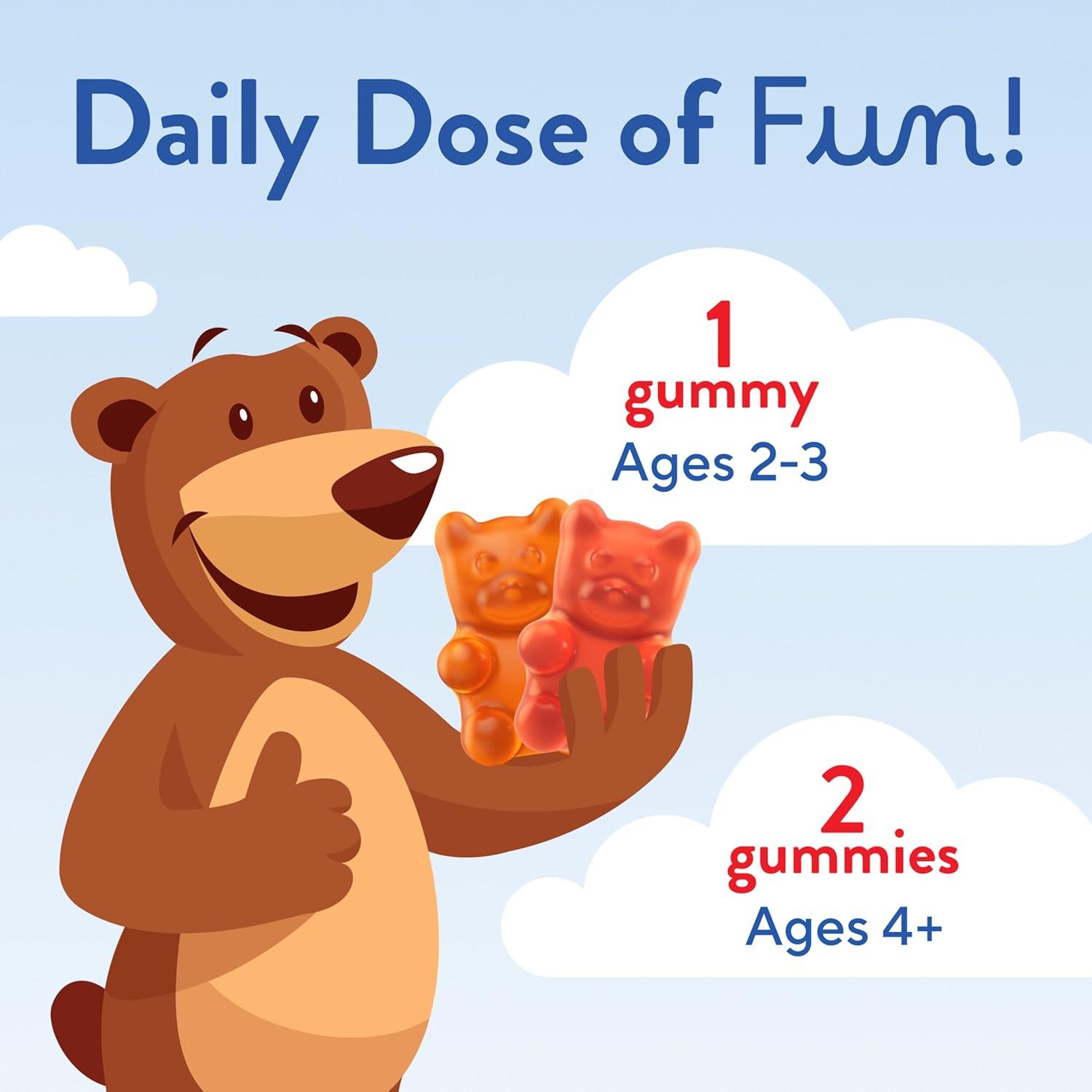 image:imageLil Critters Gummy Vites No Sugar Added Daily Gummy Multivitamin for Ages 2 Toddlers amp Kids Vitamin C D3 for Immune Strawberry and Orange Flavors 100 Gummies