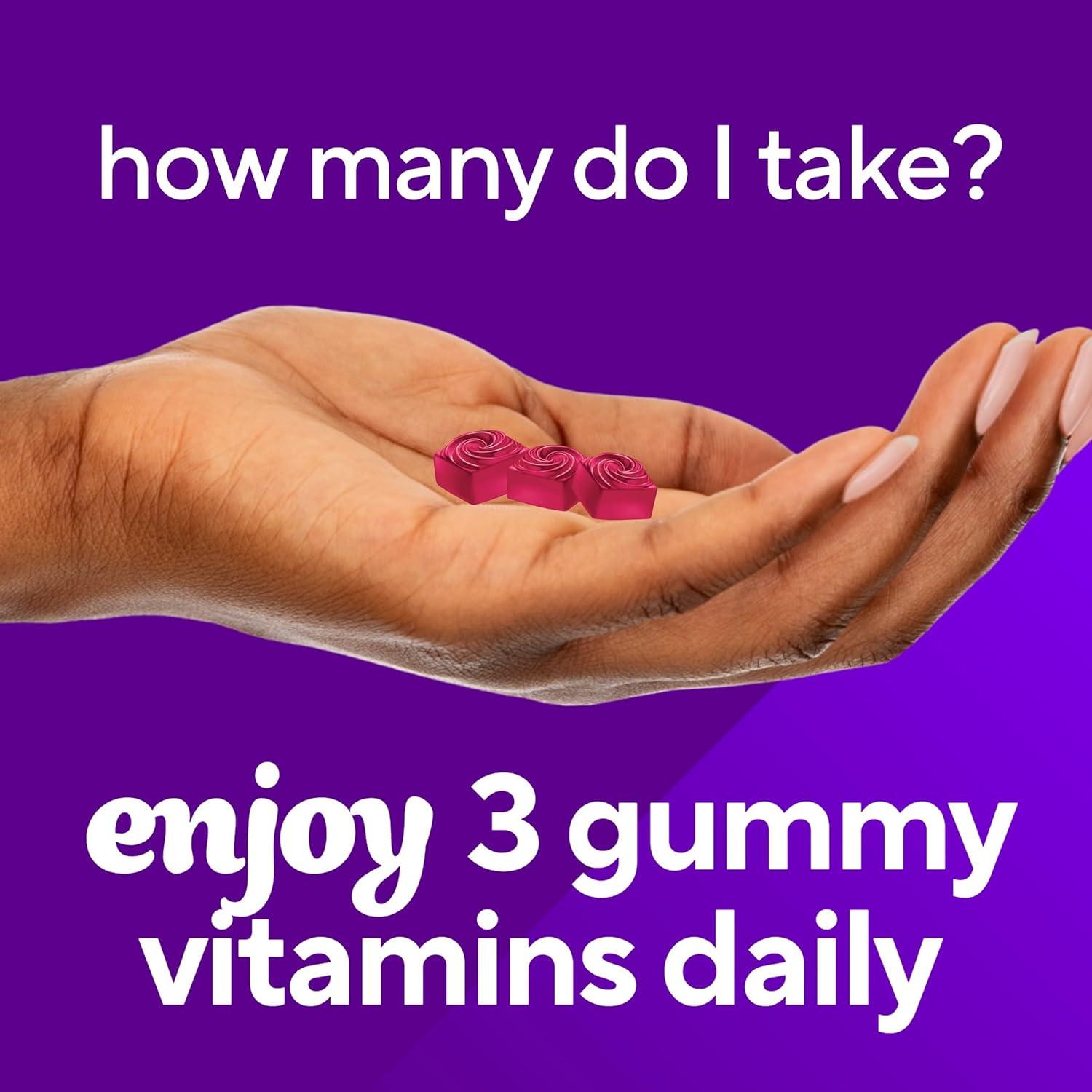 image:imageVitafusion Gorgeous Hair Skin amp Nails Multivitamin Gummy Vitamins plus Biotin and Antioxidant vitamins CampE Raspberry Flavor 135ct 45 day supply from Americas Number One Gummy Vitamin BrandBerry