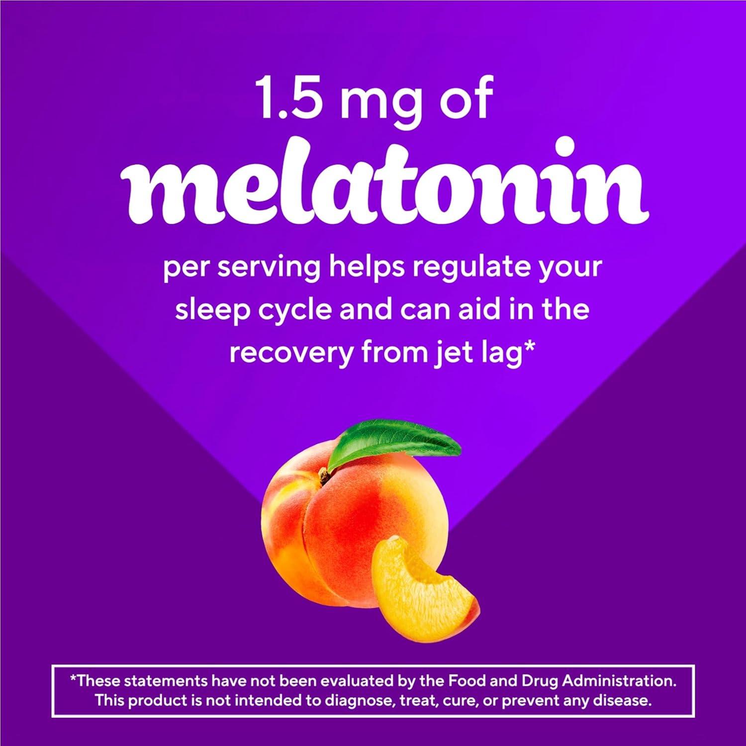 image:imageVitafusion Kids Melatonin Gummy Supplements Tropical Peach Flavored Sleep Support Supplements 1 50 Count50 Count Pack of 1