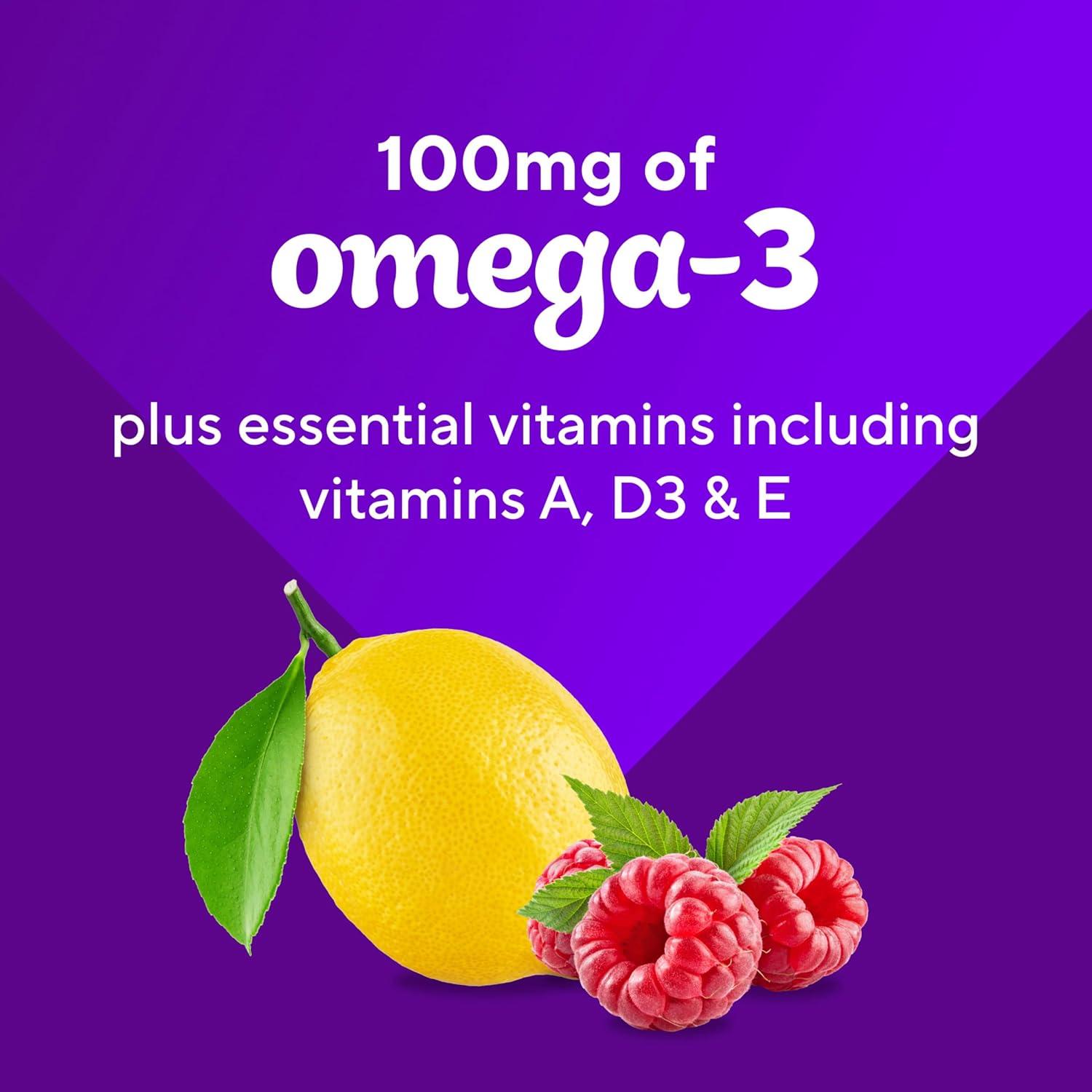image:imageVitafusion Omega3 Gummy Vitamins Berry Lemonade Flavored Heart Health Vitamins1 With Omega 3 EPADHA and Vitamins A C D and E Americas Number 1 Vitamin Brand 60 Day Supply 120 Count