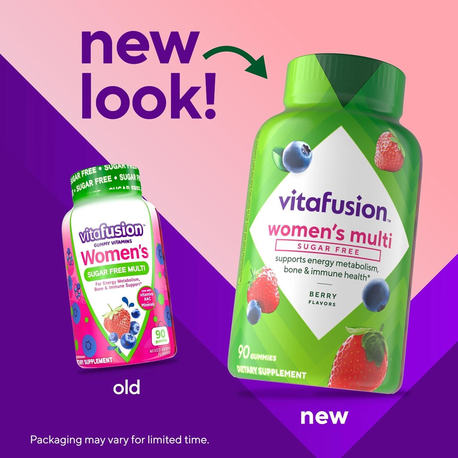 image:imageVitafusion Womens Sugar Free Daily Multivitamin Supplement Keto Diet Friendly Adult Gummy Vitamin for Energy Bone amp Immune Support 90 Count1 Count Pack of 90