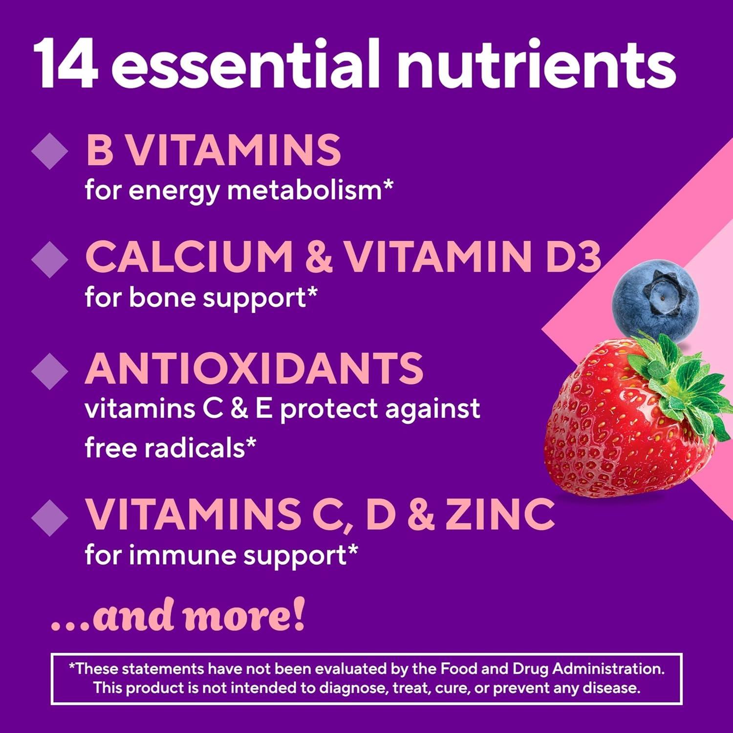 image:imageVitafusion Womens Sugar Free Daily Multivitamin Supplement Keto Diet Friendly Adult Gummy Vitamin for Energy Bone amp Immune Support 90 Count1 Count Pack of 90