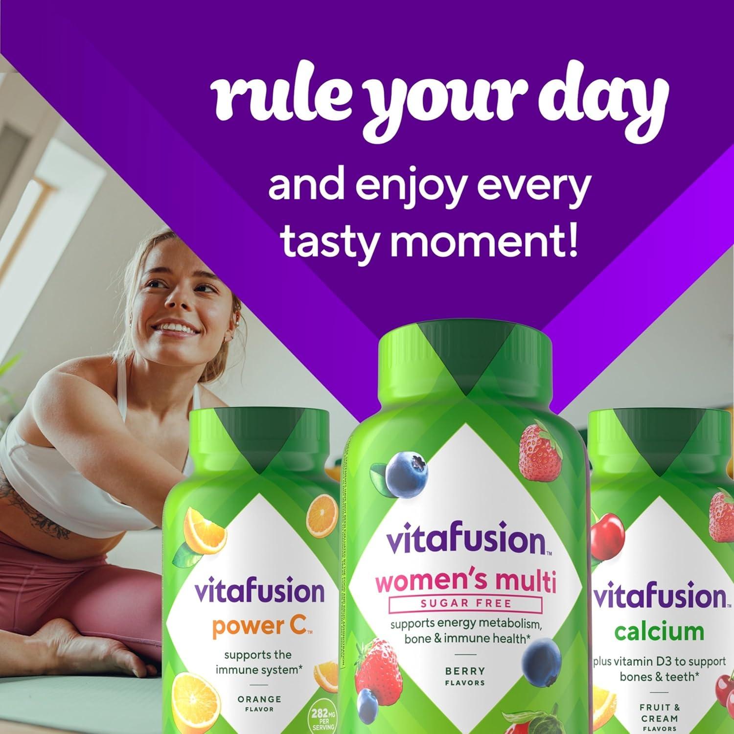 image:imageVitafusion Womens Sugar Free Daily Multivitamin Supplement Keto Diet Friendly Adult Gummy Vitamin for Energy Bone amp Immune Support 90 Count1 Count Pack of 90