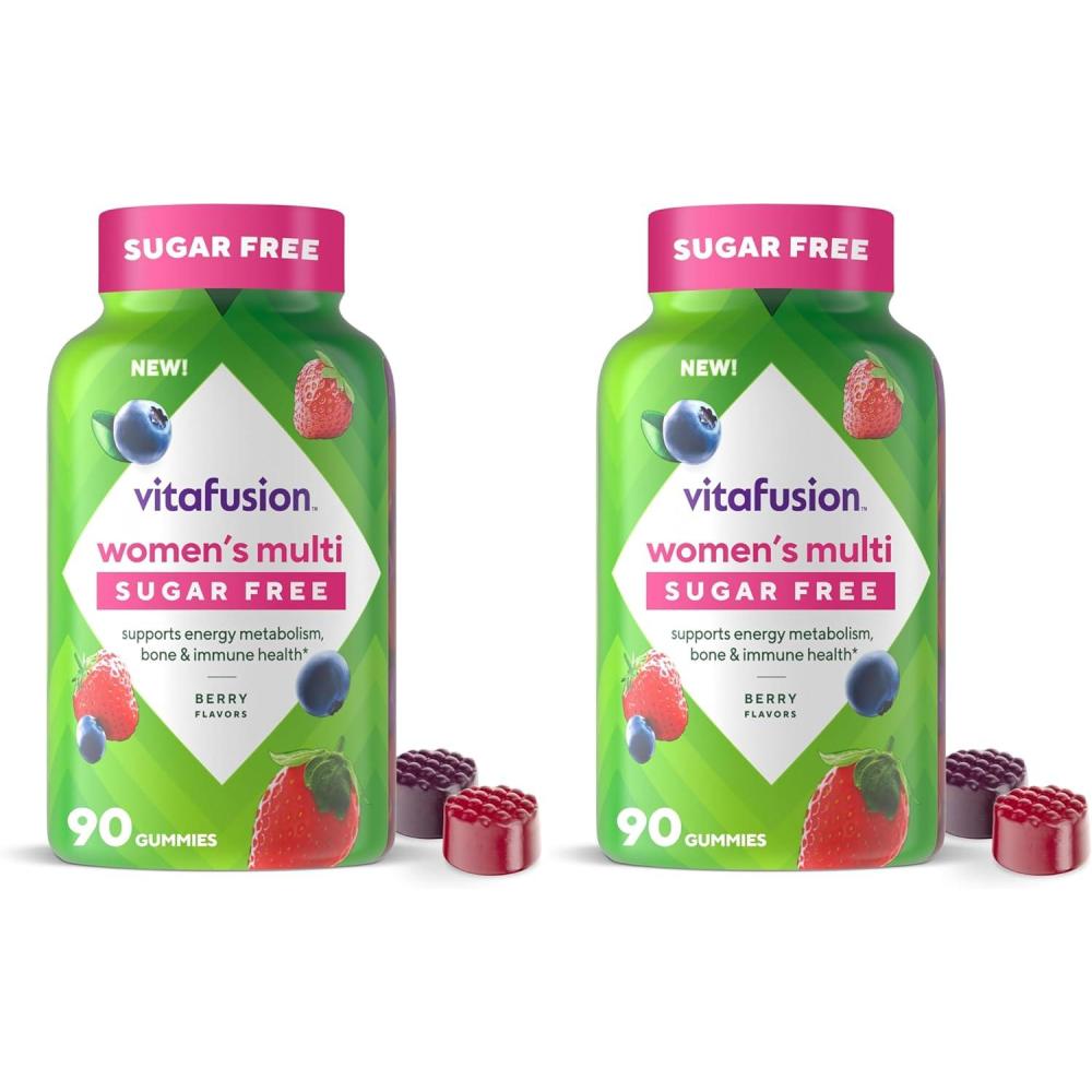 image:imageVitafusion Womens Sugar Free Daily Multivitamin Supplement Keto Diet Friendly Adult Gummy Vitamin for Energy Bone amp Immune Support 90 Count1 Count Pack of 180