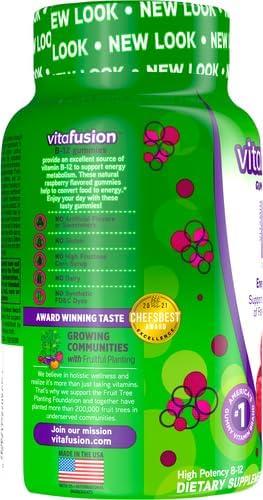 image:imagevitafusion Vitamin B12 Gummy Vitamins for Energy Metabolism Support Raspberry Flavored Americas Number 1 Gummy Vitamin Brand 70 Day Supply 140 Count140 Count Pack of 2