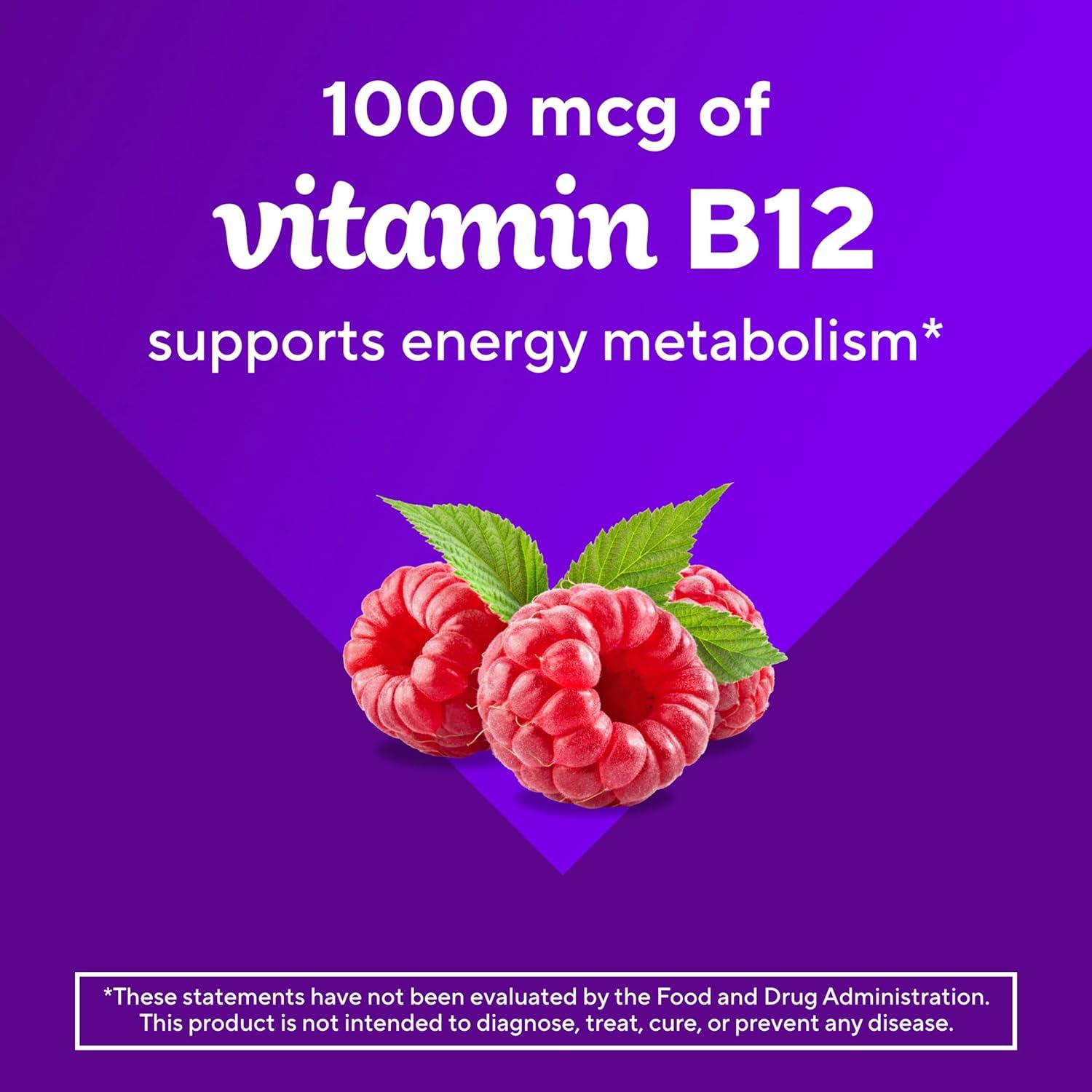image:imagevitafusion Vitamin B12 Gummy Vitamins for Energy Metabolism Support Raspberry Flavored Americas Number 1 Gummy Vitamin Brand 70 Day Supply 140 Count140 Count Pack of 1